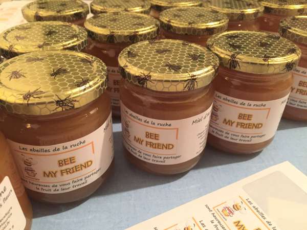 Pots de miel récompense parrainer une ruche